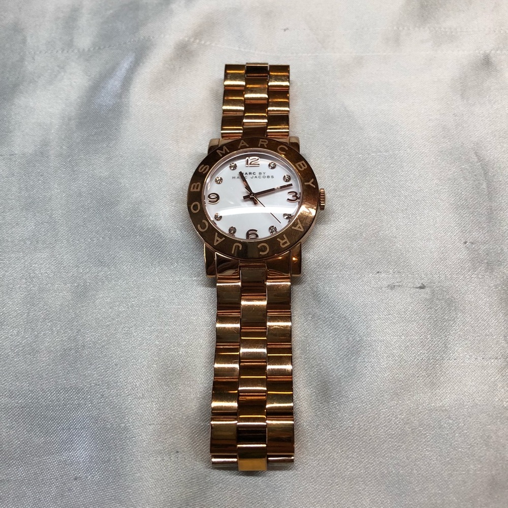 MARC JACOBS White Dial Rose Gold-Tone Ladies Watch - Picture 6 of 7